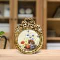 Antique Photo Frame Round Tabletop and Wall Hanging for Home Decoration. 