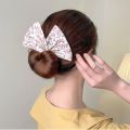 Indispensable -Quality And Durablity -Silky twisted bow magic hair tie/ lace for girls 1Pc- Innovative Remarkable - Disclose Styles & Luxe. 