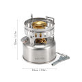 Stainless Steel Gasoline Stove Portable Outdoor Camping Backpacking Stove. 