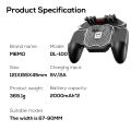 MEMO DL100 Mobile Phone 6 Fingers PUBG Gamepad Joysticks Controller Built-in Battery with Semiconductor Radiator for IOS Android.
