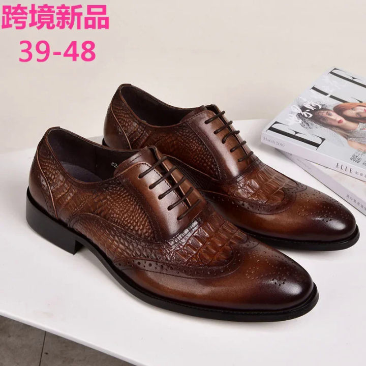 %E3%80%90selevn%20roind%E3%80%91%20Men%20casual%20shoes%20Brock%20Oxford%20retro%20crocodile%20leather%20men%20formal%20spring%20and%20autumn%202022%20new%20's%20for%20-%20Image%202