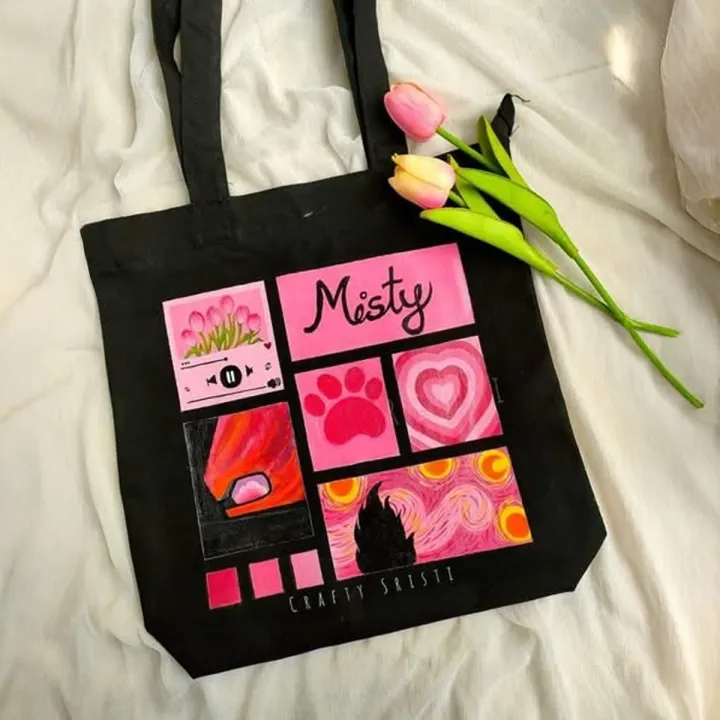 Customiezely%20Mood%20Board%20Printed%20Black%20and%20White%20Canvas%20Tote%20Bag%20with%20Zipper%20for%20Girls%20-%20Image%202