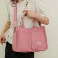 Women Canvas Bag Fashion Shoulder Bag Retro Top Handle Bag Large Capacity Crossbody Bag Simple Shopping Bag Square Commuting Bag.