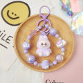 Labubu Keychain Cute Fluffy Fashion Bags Jewelry Keys Gifts Birthday.