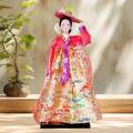 Korean Geisha Doll Cute Folk Ethnic Ornament Decor Female Statue Hanbok Doll. 