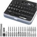 33 Pieces Damaged Screw Extractor Kit & Screwdriver Bits Set Easy Out Stripped Screw Bolt Extractor Set. 