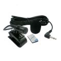 Car Audio Microphone 3.5mm Clip Jack Plug Mic Stereo Mini Wired External Microphone For Auto DVD Radio 3m Long Professionals Black.