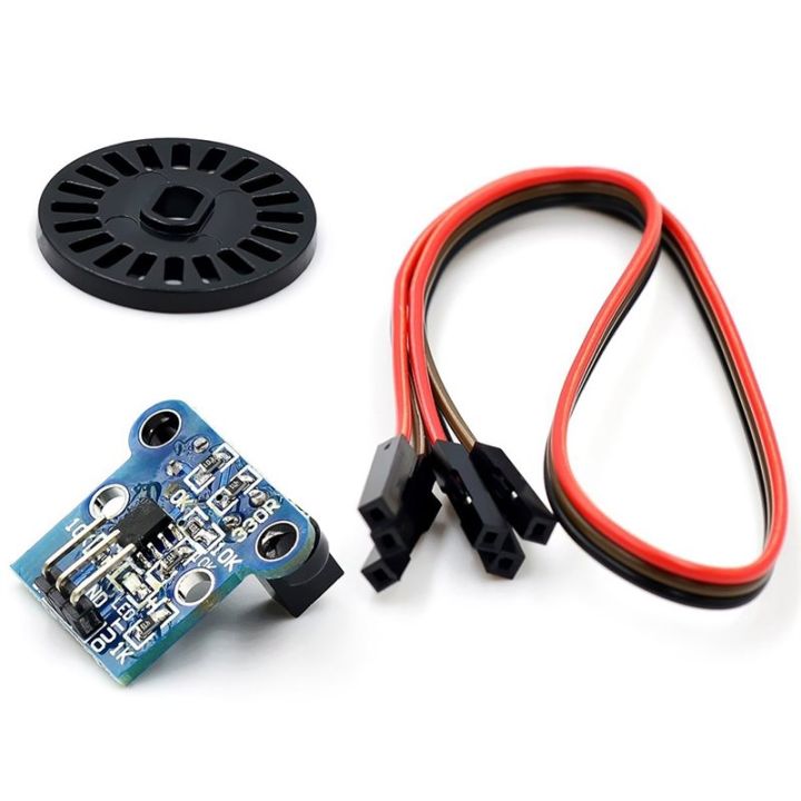 1 Set -020K Double Speed Measuring Sensor Module with Photoelectric Encoders Kit Top