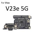 USB Charging Port Dock Plug Connector Charger Board With Mic Microphone Flex Cable For Vivo V20 SE Pro V23 V23e 4G 5G. 