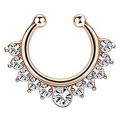 1PCS Piercing Nose Ring Clip On Septum Nose Earing Non Piercing Daith Earring Jewelry False Nose Clip Faux Septum Ring.