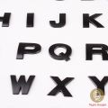 1Pcs 45mm black Metal DIY 3D Alphabet Letter Car Auto Motor Bike Sticker Decal Emblem Badge Car Stickers. 