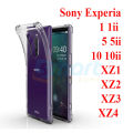 Shockproof Back Cover Case for For Sony Experia 11ii 5 5ii 10 10ii XZ1 XZ2 XZ3 XZ4 Raised Bump for Camera & Screen Protection | Ultra Clear Soft Silicone Back Cover for Shockproof Back Cover Case (Transparent). 