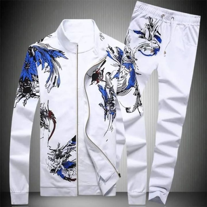 New Stylish Printed Jacket With Pant for Man