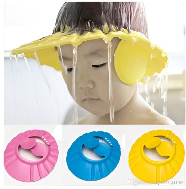 Children'S Ear Protection Bath Shower Cap-1 Pice-Vertical Color