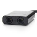 Dual Port Toslink Digital Optical Adapter Splitter Fiber Audio Cable. 