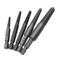5PCS Screw Extractor Center Drill Bits Guide Set Broken Damaged Bolt Remover SEVICH.