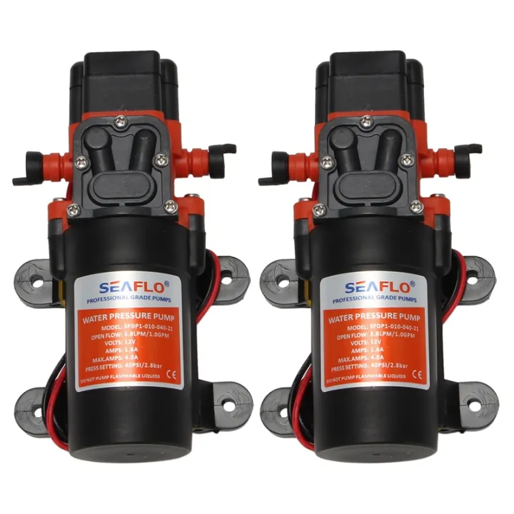 FORIDE%202X%20Seaflo%2012V%20Water%20Pressure%20Diaphragm%20Pump%203.8%20LPM%201.0%20GPM%2040%20PSI%20-%20Caravan/Rv/Boat/Marine%20-%20Image%204