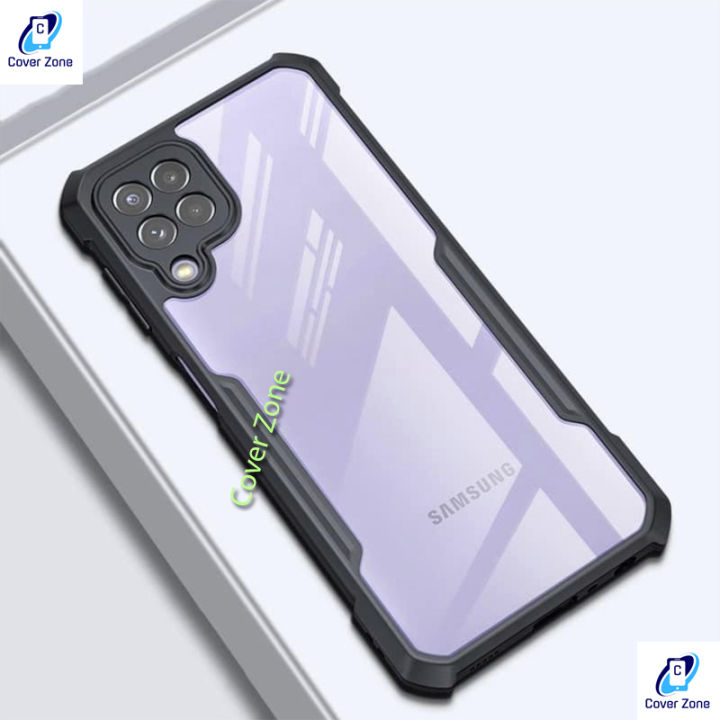 For Samsung Galaxy A22 4G / F22 / M32 4G Next Shockproof Tpu Bumper Hard Clear Acrylic Mobile Phone Case For Samsung 22 4G Back Cover - Camera