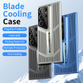 Heat dissipation Blade Cooling Phone Case For Samsung Galaxy S22 S23 S24 Ultra Mesh Cooling Matte Phone Covers funda iphone. 