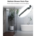 Gray Bathtub Shower Drain Pipe Flat P Trap Free Standing Tub Drain for Bath Bathtub Drain. 