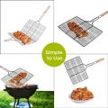 BBQ Net Holder Clip 9.5x14 inchi - Silver. 