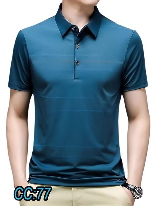 Men's%20Blue%20Color%20Chaina%20Exclusive%20Short%20Sleeve%20Polo%20-Shirt%20.%20-%20Image%203