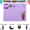 Silicone Painting Mat with Cup Silicone Painting Mat for Kids Silicone Craft Mat for Painting for Resin, DIY & Art Work, 1 PCS Purple Silica Gel. 