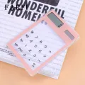 Transparent Calculator 8-digit Solar Power Calculator for Home School Office Use Transparent Display Buyers' Choice High-quality Abs Plastic Calculator. 