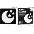 Montessori Baby Vision Stimulation Cards Black White High Contrast Card Stimulate Newborn Visual Early Educational Learning Toys Luhuai CVC.