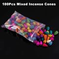 【Daily Necessities For Anyone Store】Gift 20Pcs Incense Cones Ceramic Backflow Incense Handmade Gift Home Decoration Shui Ball Lucky Bamboo Set. 