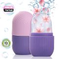 Ice Roller for Face and Eye, Upgrated Ice Face Roller,Facial Beauty Ice Roller Skin Care Tools, Ice Facial Cube, Gua Sha Face Massage, Silicone Ice Mold for Face Beauty (Purple). 