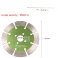114*2.0*20mm Dry Cutting Segmented Diamond Saw Blade with Cooling Holes 20mm Inner Diameter Marble Granite Tile Incising For Angle Grinder Architectural Engineering Architect.