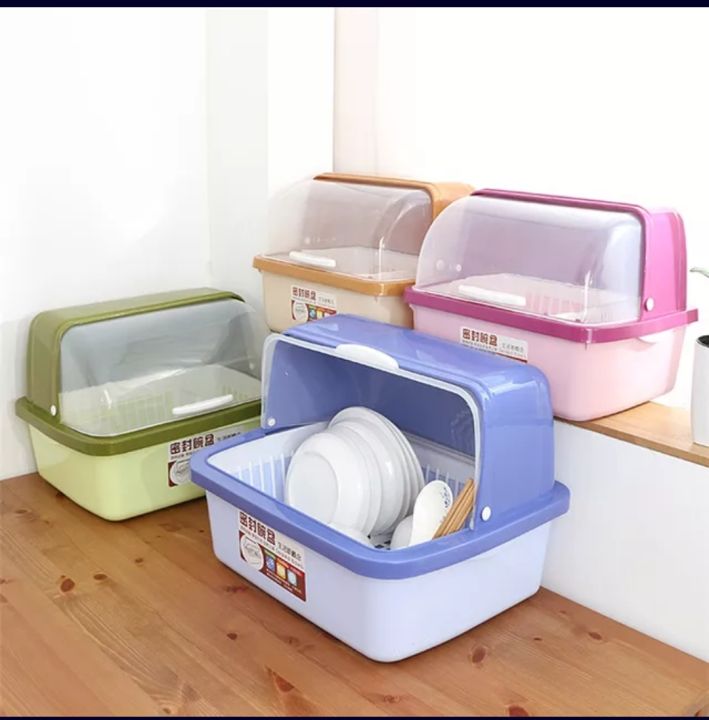 Kitchen%20Dish%20Rack%20Plastic%20Storage%20Shelf%20%20Storage%20Box%20(M)%20-%20Image%202