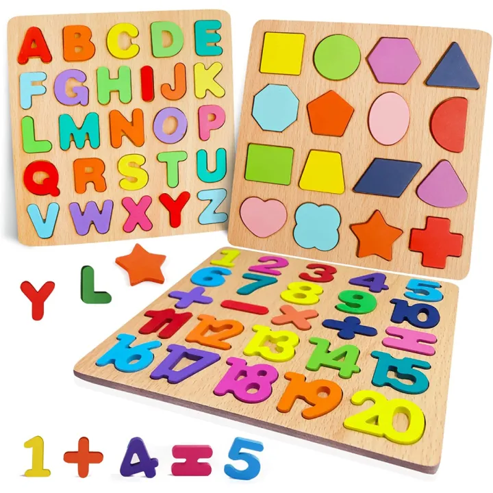 Niko%20ABC%20Alphabet%20Digital%20Puzzle%20Wooden%20Toys%20Kid%20Number%20Letter%20shape%20Matching%20Jigsaw%20Board%2020x20cm%20-%20Image%202
