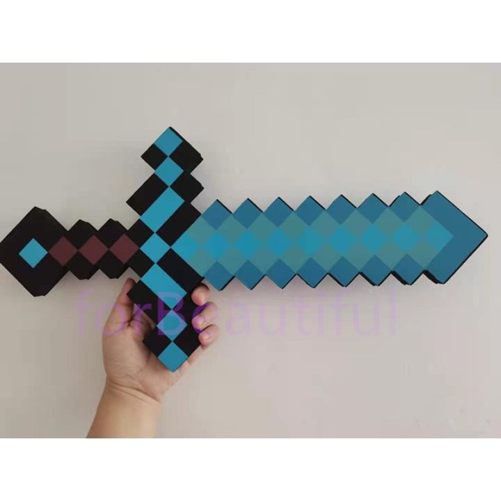 Minecraft%20Blue%20Diamond%20Sword%20EVA%20Weapon%20Game%20Play%20Small%20Size%20-%20Image%205