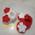 Tow pair Newborn Baby Knit Woolen Sock Infant Girls Crochet Toddler Crib Shoes - Baby Shoes Girls. 