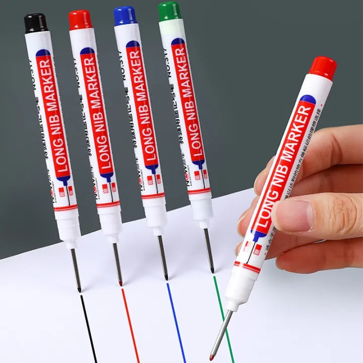 3Pcs/Set%20Long%20Head%20Markers%20Bathroom%20Woodworking%20Decoration%20Multi-purpose%20Deep%20Hole%20Marker%20Pens%20Red/Black/Blue/Green/White%20Ink%20-%20Image%206