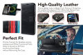 Lereach For INFINIX NOTE 10 Pro case high-end PU flip phone case X695 back cover wallet card insertion cover screen protector bracket.