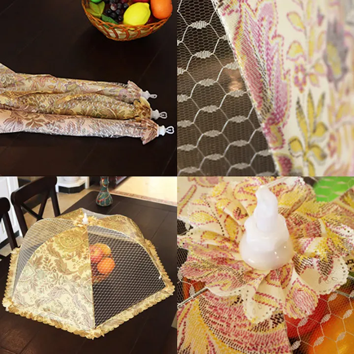 fucun%20Rectangular%20Round%20Net%20Food%20Cover%20Umbrella%20Style%20Anti%20Mosquito%20Table%20Mesh%20-%20Image%205