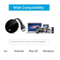 Wireless Display Receiver 4K -Compatible WiFi Display Adapter 5G+2.4G TV Stick for Android/IOS/ Easy Install Easy to Use. 