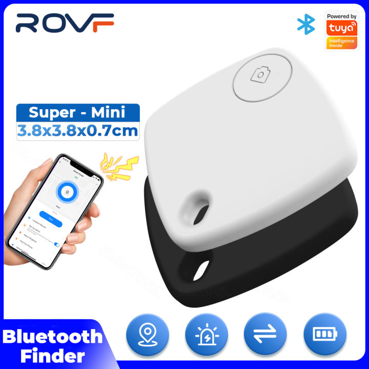 ROVF Tuya Bluetooth Key Finder Wireless Smart Tracker Anti-lost Tracker Child Bag Wallet APP Record 80DB for Phone Key Bag