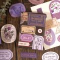 Mr. Paper Light Retro Label Box Stickers Writable Sealing Sticker Decoration Handbook Stickers Aesthetic Stationery 40pcs/box.