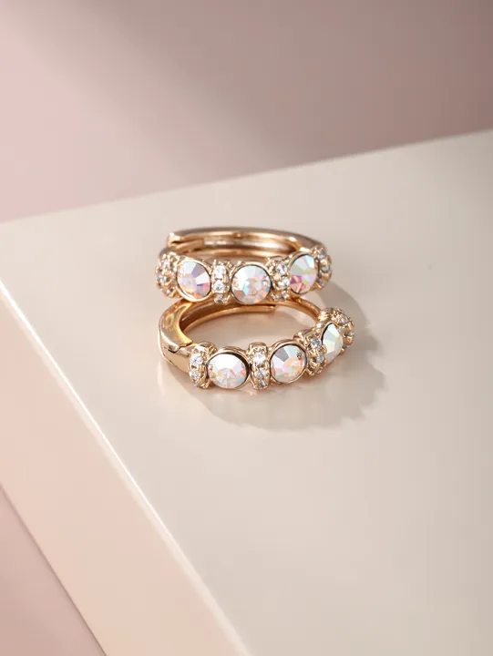 Xuping%20jewelry%20manufacturers%20wholesale%20fashion%20alloy%20earrings%20Korean%20niche%20single-row%20crystal%20hoop%20earring%20earrings%20-%20Image%202