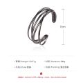 Enacolor Simple Opening Geometric Cross Bangle for Women Girl Accessories Fashion New 2025.