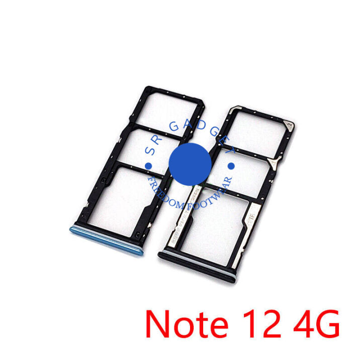 Replacement Dual Sim Tray Holder for Xiaomi Redmi Note 12 4G Sim Slot