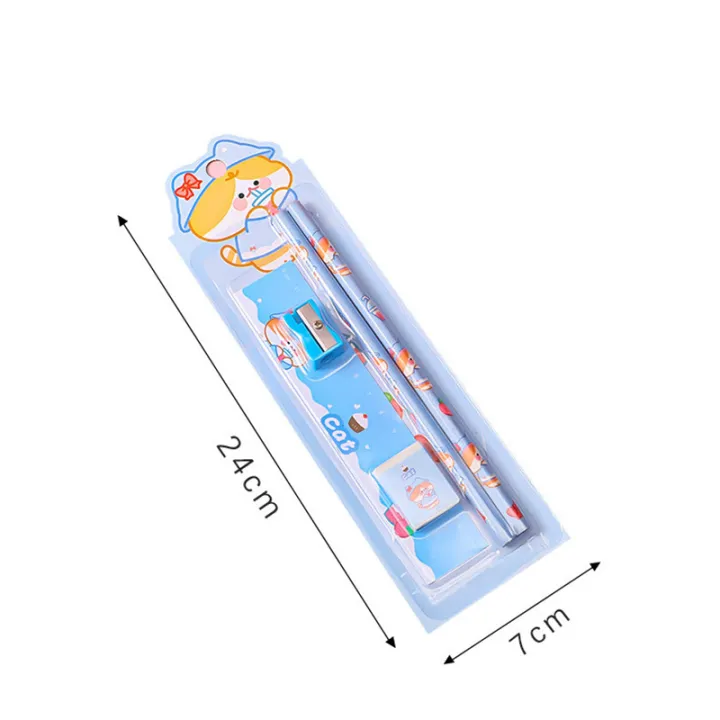 5%20piece%20set%20of%20pencil%20sharpener%20eraser%20and%20ruler%20Cartoon%20animal%20pencil%20Children%20stationery%20set%20cute%20pen%20school%20supplies%20prizes%20-%20Image%204