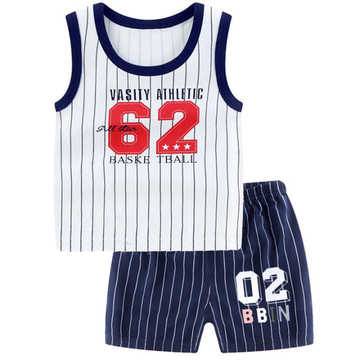 Baby%20Summer%20Pure%20Cotton%20Sleeveless%20Suit%20Baby%20Thin%20Vest%20Set%20Children%20Boys%20Little%20Boys%20Western%20Style%20Summer%20Sports%20-%20Image%206