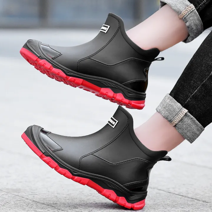 Cross-border%20rain%20boots%20men's%20short%20tube%20low-top%20rain%20boots%20anti-slip%20car%20wash%20water%20shoes%20plus%20fleece%20rubber%20shoes%20waterproof%20four%20seasons%20fashion%20water%20boots%20-%20Image%203