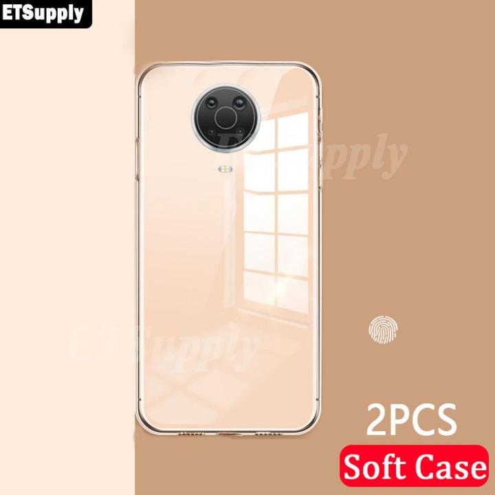（2pieces）Nokia G20 Transparent Phone Case Transparent Clear Anti-oxidation Clear Phone Cases for Nokia G20 Silicone TPU Back Cover