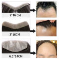 Front Men Toupee Human Hair Piece For Men V Style Front Toupee Wig Remy Hair Thin Skin Base Natural Hairline Toupee And Tapes. 